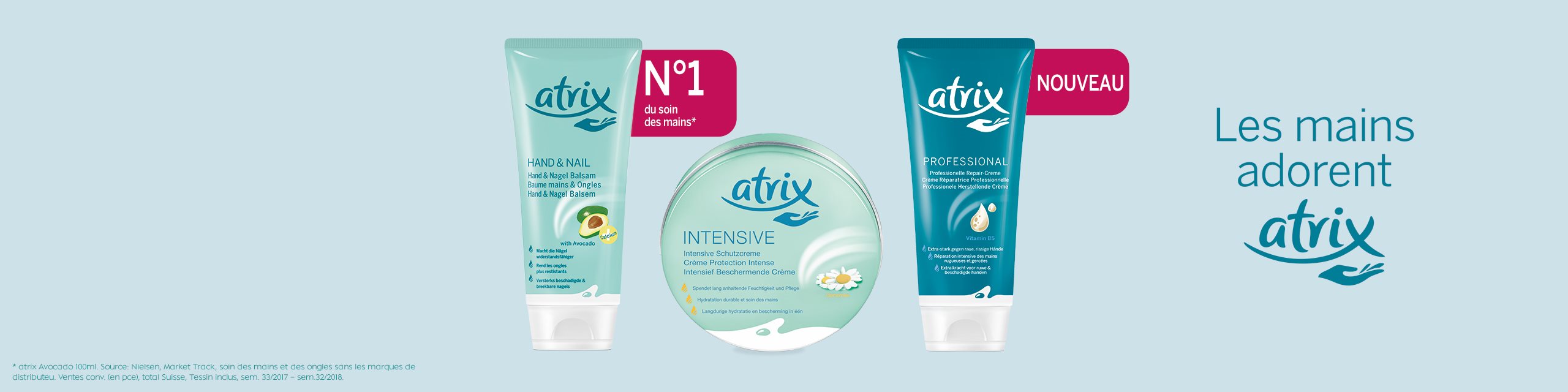 Les mains adorent atrix