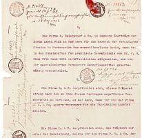Contrat avec Lehn & Fink en 1893