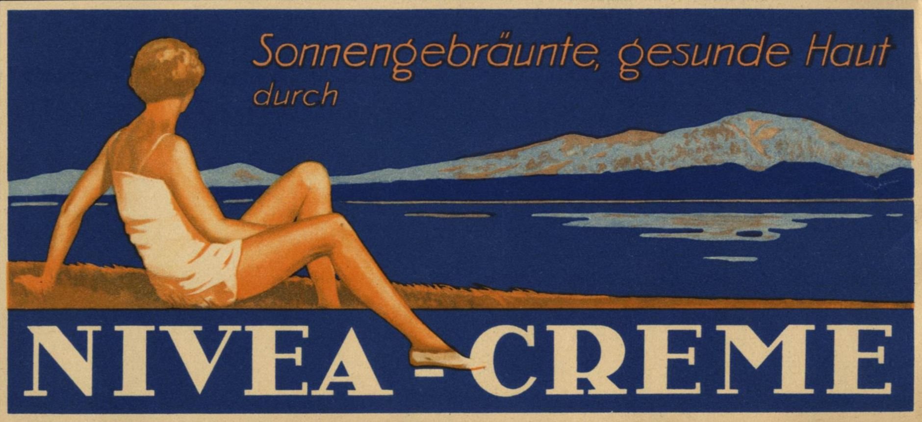 Affiche publicitaire NIVEA Creme de 1927